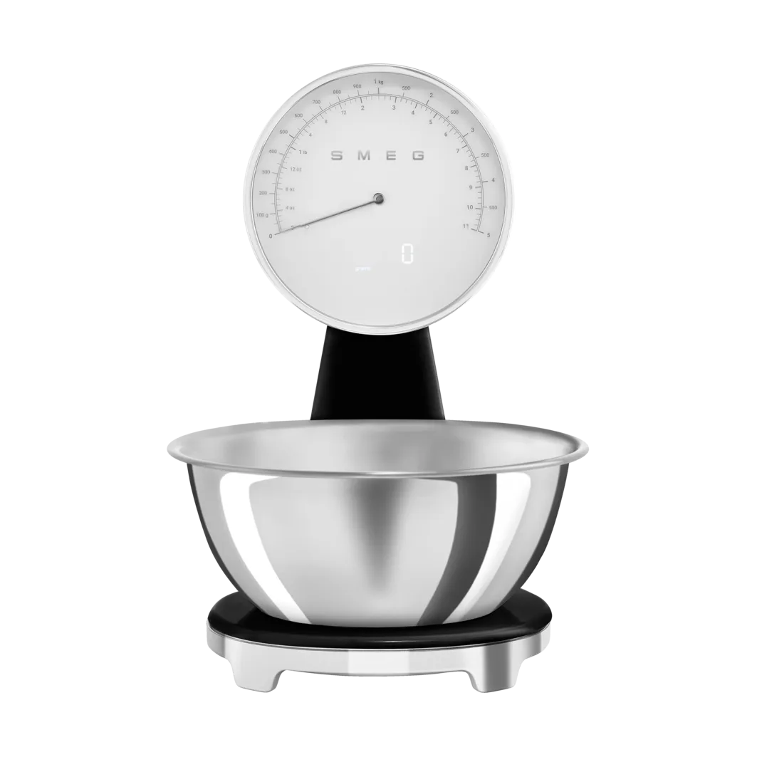 Smeg 50's Style analog kjøkkenvekt, Black Smeg