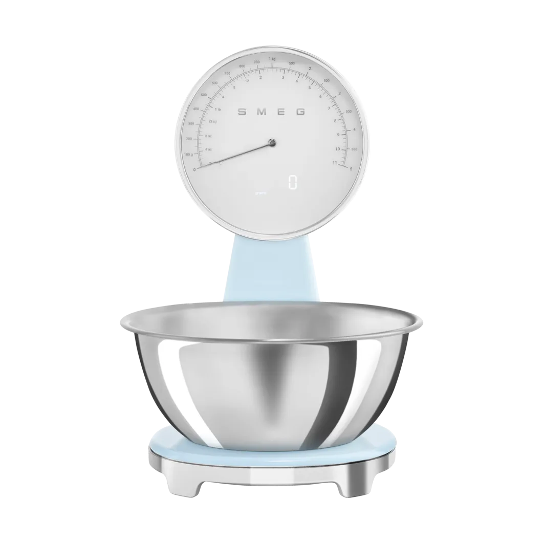 Smeg 50's Style analog kjøkkenvekt, Pastell blue Smeg