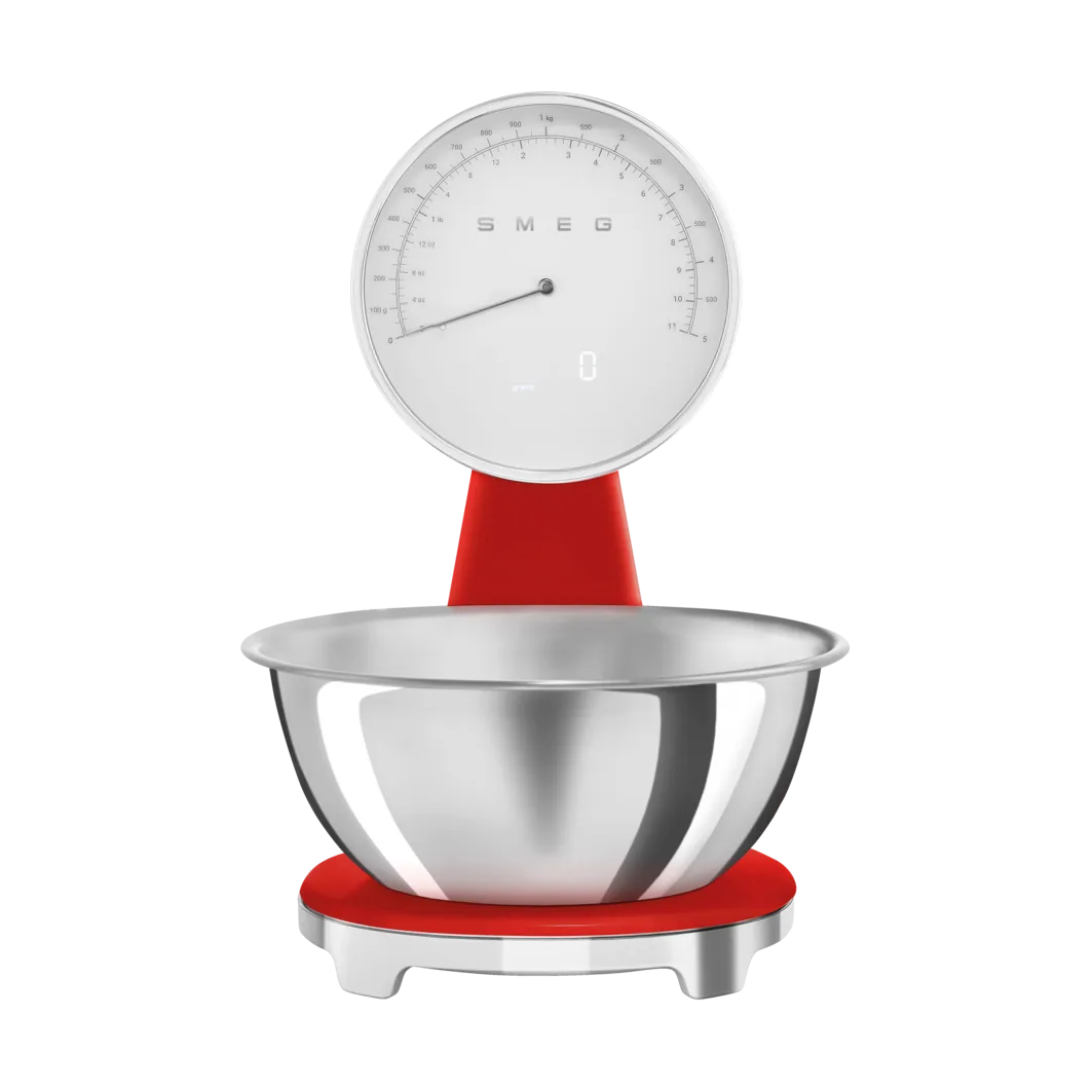 Smeg 50's Style analog kjøkkenvekt, Red Smeg