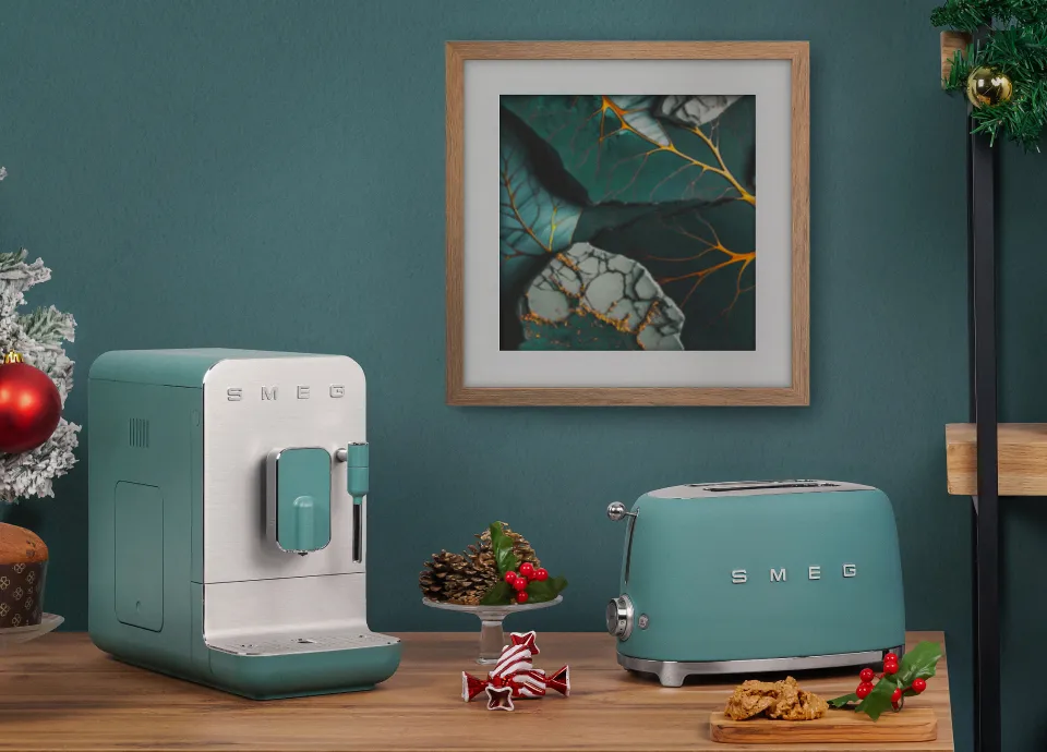 Smeg 50's Style brødrister 2 skiver, Emerald green Smeg
