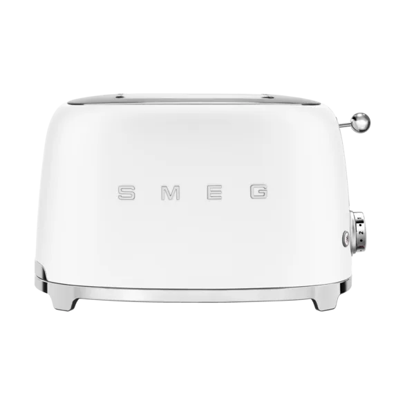 Smeg 50's Style brødrister 2 skiver, Matt hvit Smeg