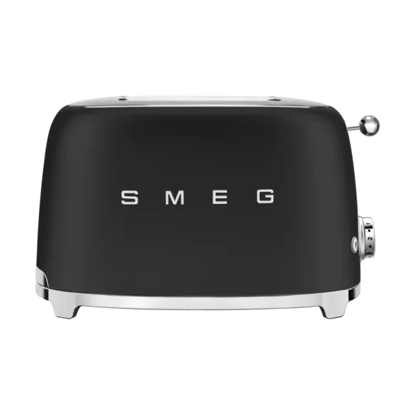 Smeg 50's Style brødrister 2 skiver, Matt svart Smeg