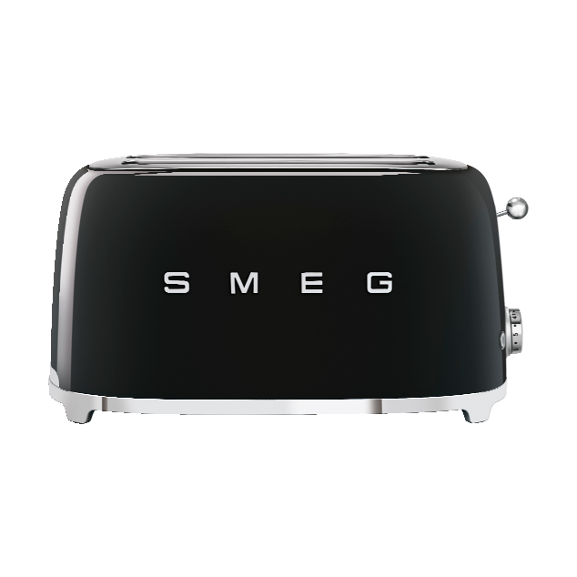 Smeg 50's Style brødrister 4x2 skiver Svart | Skandinavisk Design | Svart