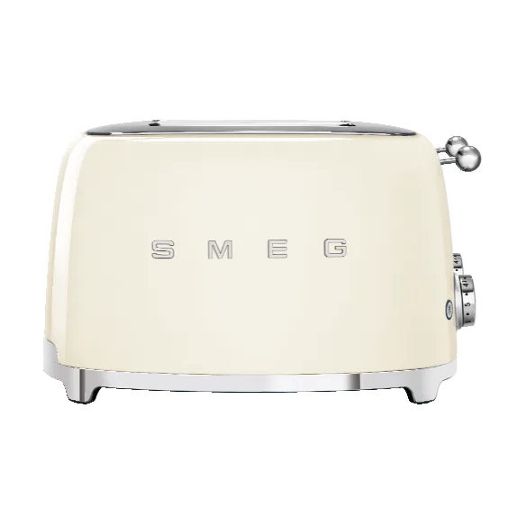 Smeg 50's Style brødrister 4x4 skiver, Créme hvit Smeg