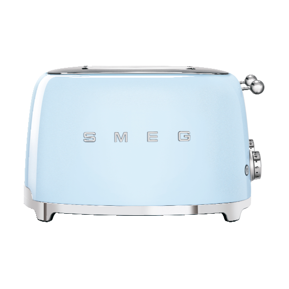 Smeg 50's Style brødrister 4x4 skiver Pastellblå | Skandinavisk Design | Blå
