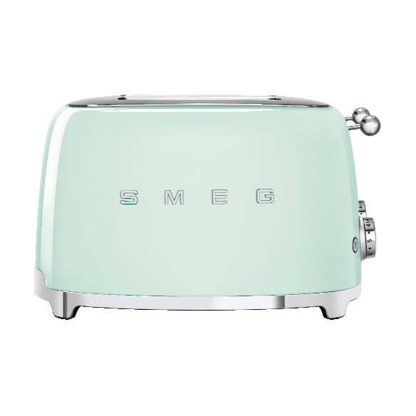 Smeg 50's Style brødrister 4x4 skiver Pastellgrønn | Skandinavisk Design | Grønn