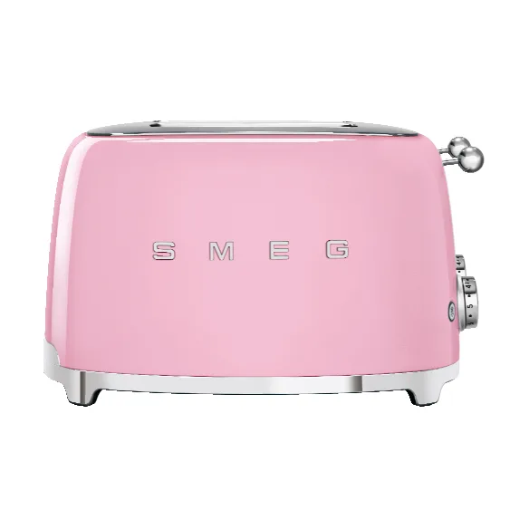 Smeg 50's Style brødrister 4x4 skiver, Rosa Smeg