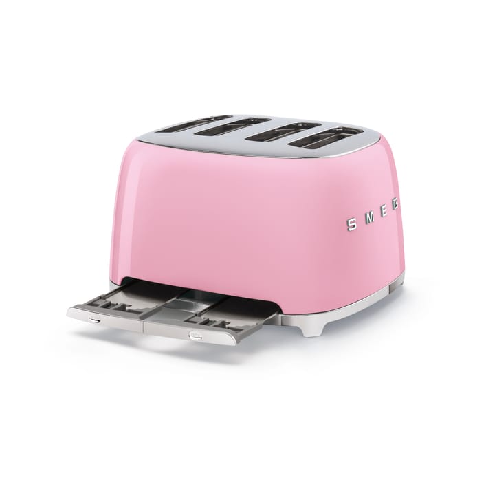 Smeg 50's Style brødrister 4x4 skiver, Rosa Smeg