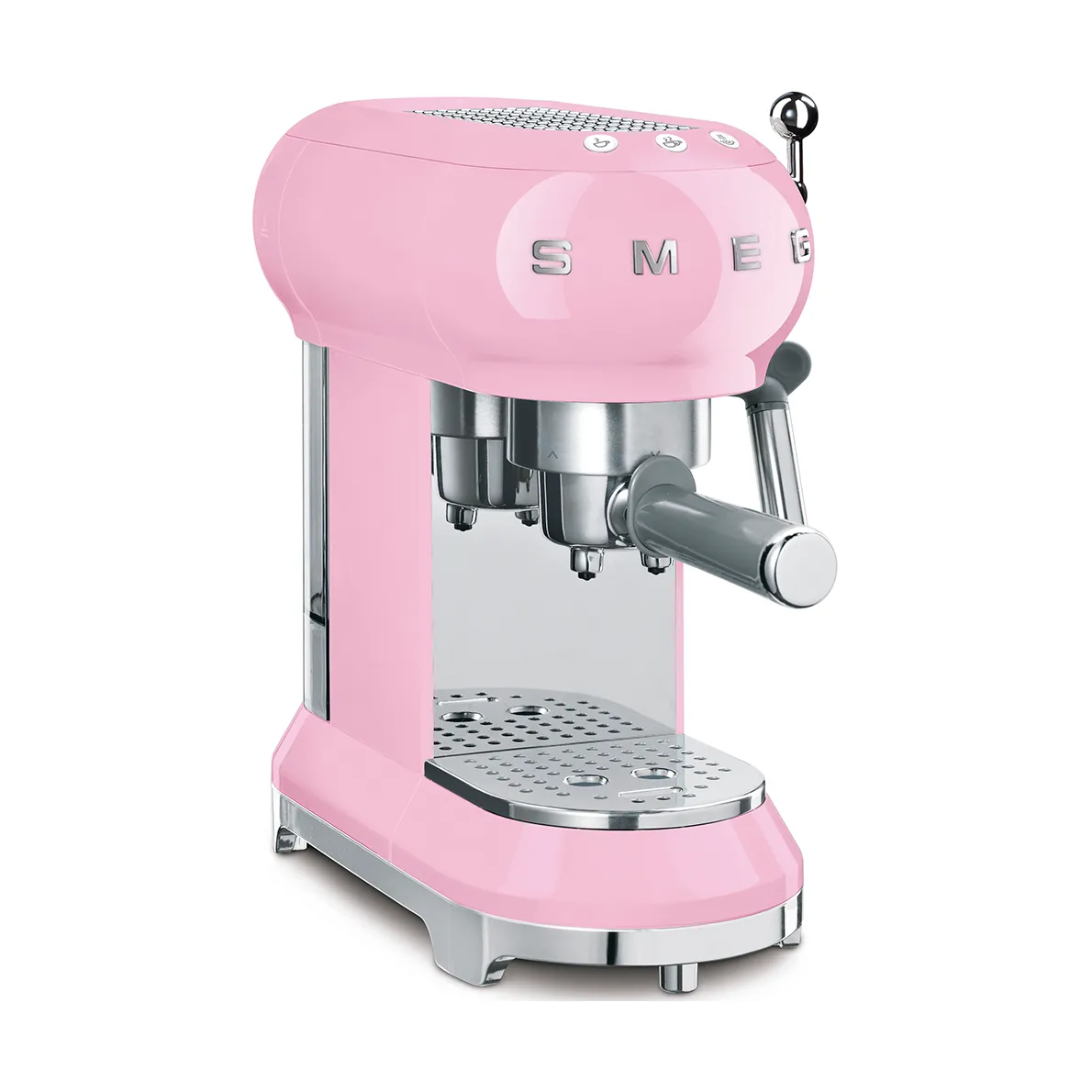 Smeg 50's Style espressomaskin, Rosa Smeg