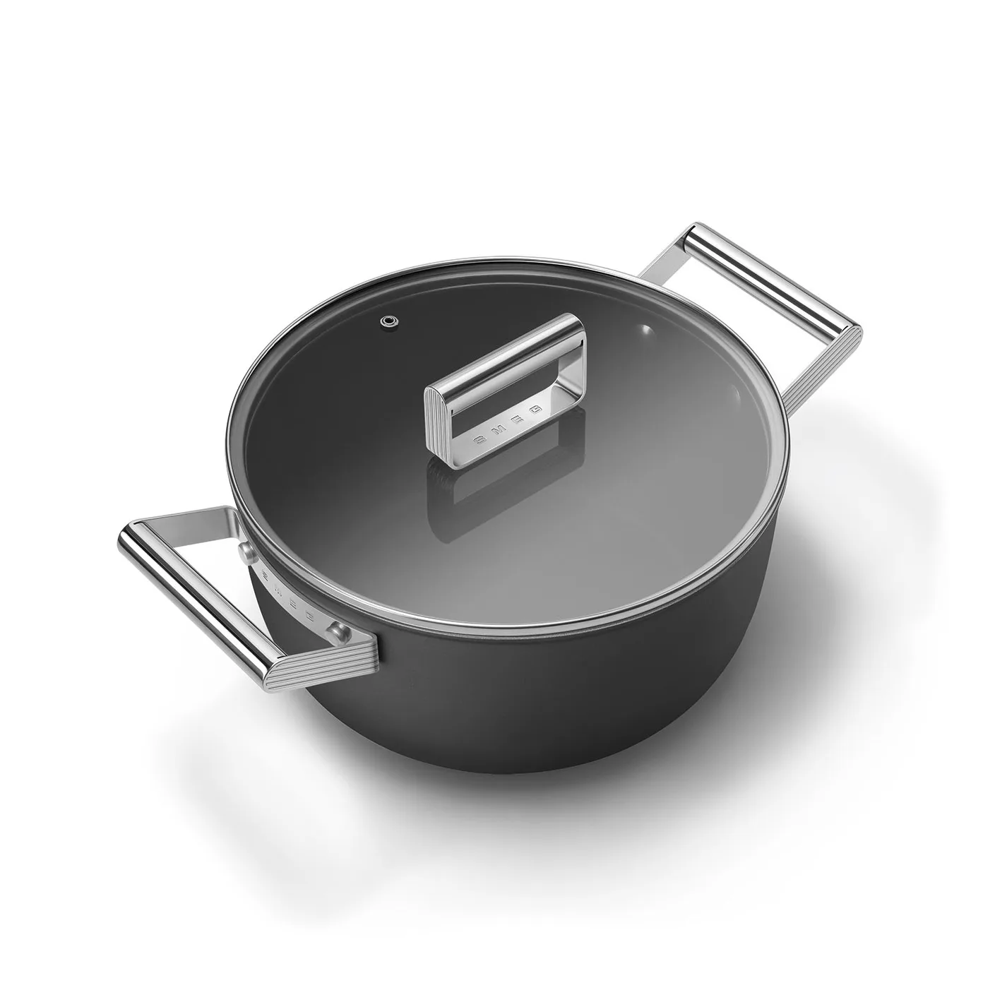 Smeg 50's style gryte keramisk Ø24 cm, Black Smeg