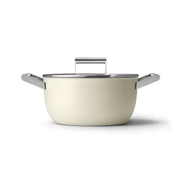 Smeg 50's style gryte keramisk Ø24 cm - Cream - Smeg