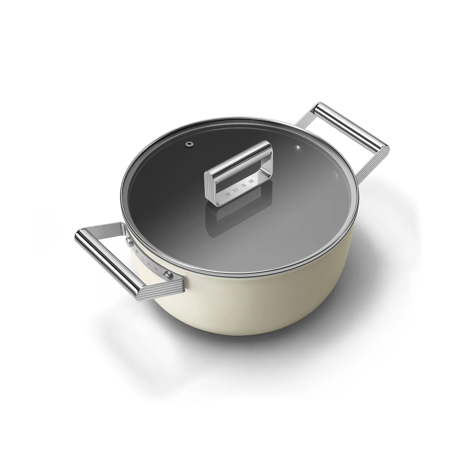 Smeg 50's style gryte keramisk Ø24 cm, Cream Smeg