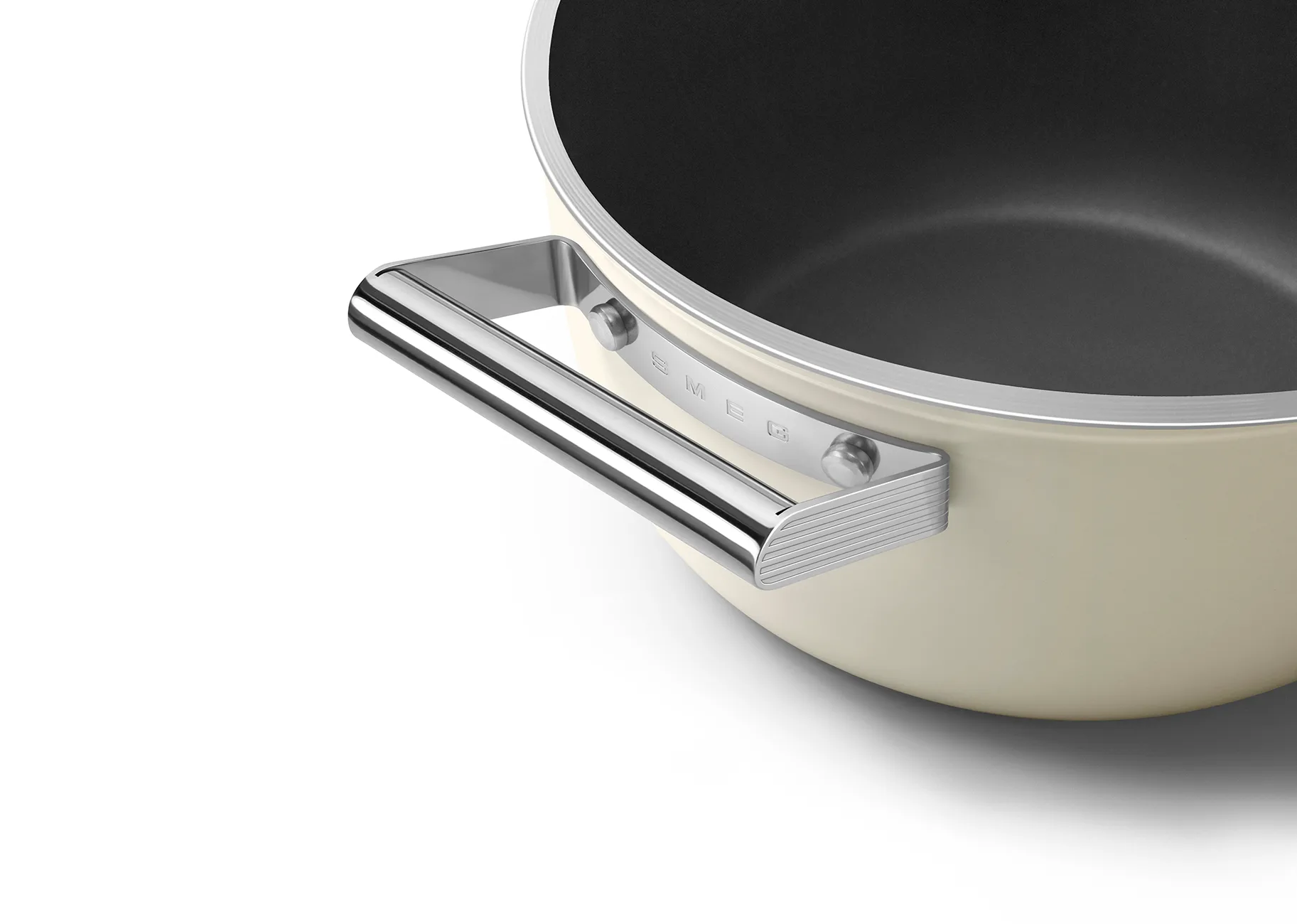 Smeg 50's style gryte keramisk Ø24 cm, Cream Smeg