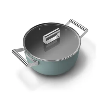 Smeg 50's style gryte keramisk Ø24 cm - Emerald green - Smeg