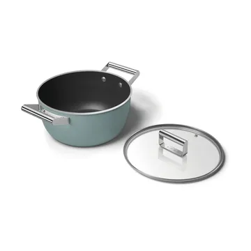 Smeg 50's style gryte keramisk Ø24 cm - Emerald green - Smeg