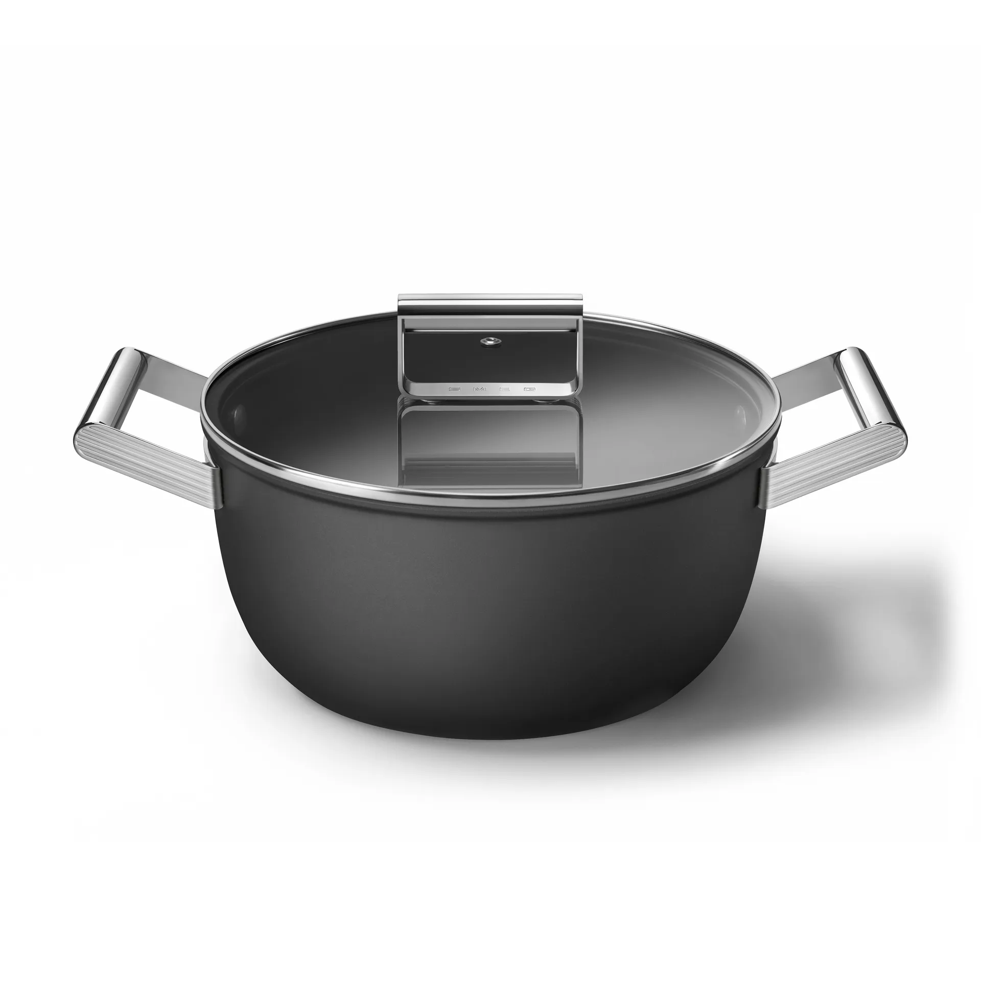 SMEG 50's Style gryte med lokk Ø 24 cm , Sort Smeg
