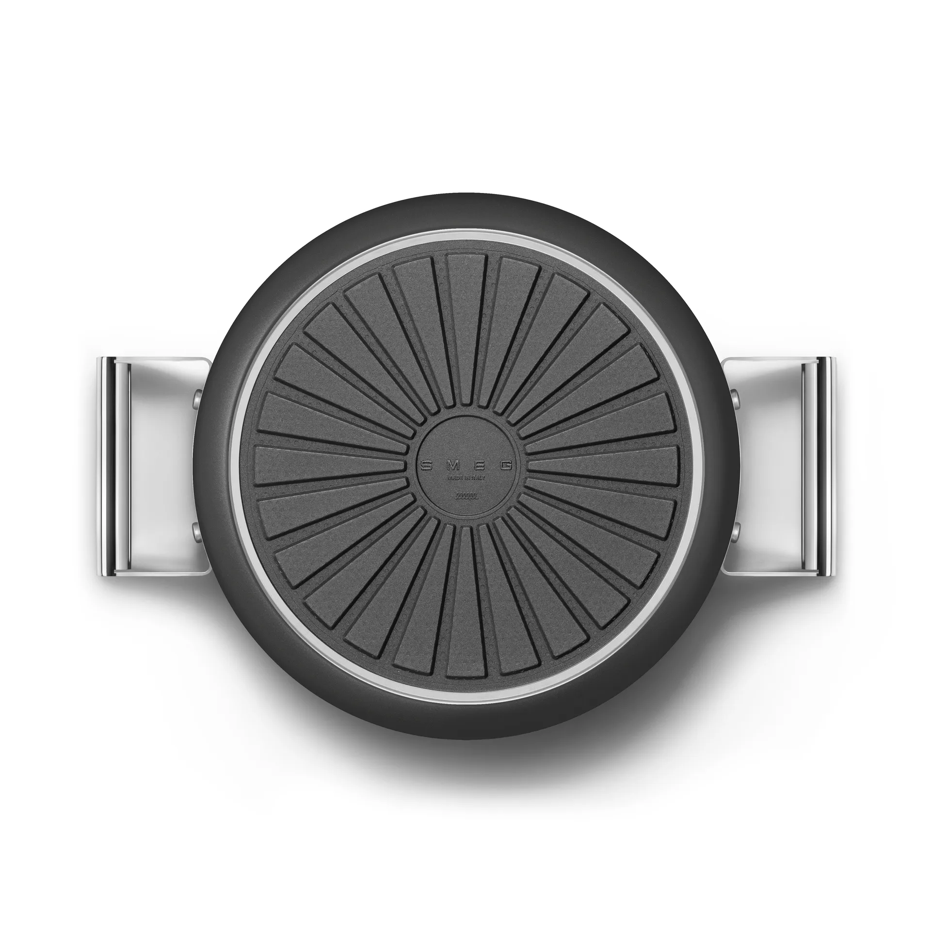 SMEG 50's Style gryte med lokk Ø 26 cm , Sort Smeg