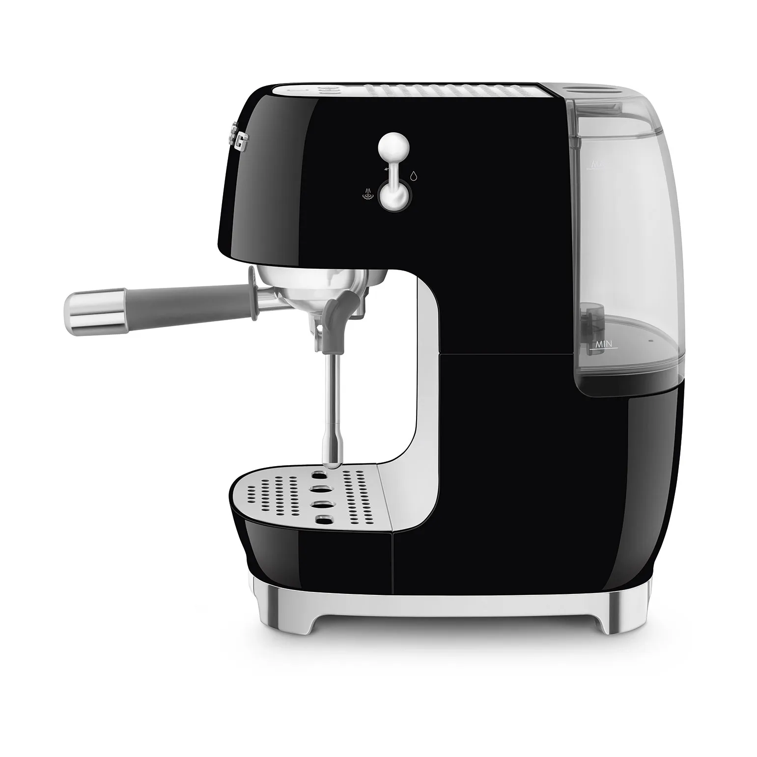 Smeg 50's style halvautomatisk espressomaskin ECF03, Black Smeg