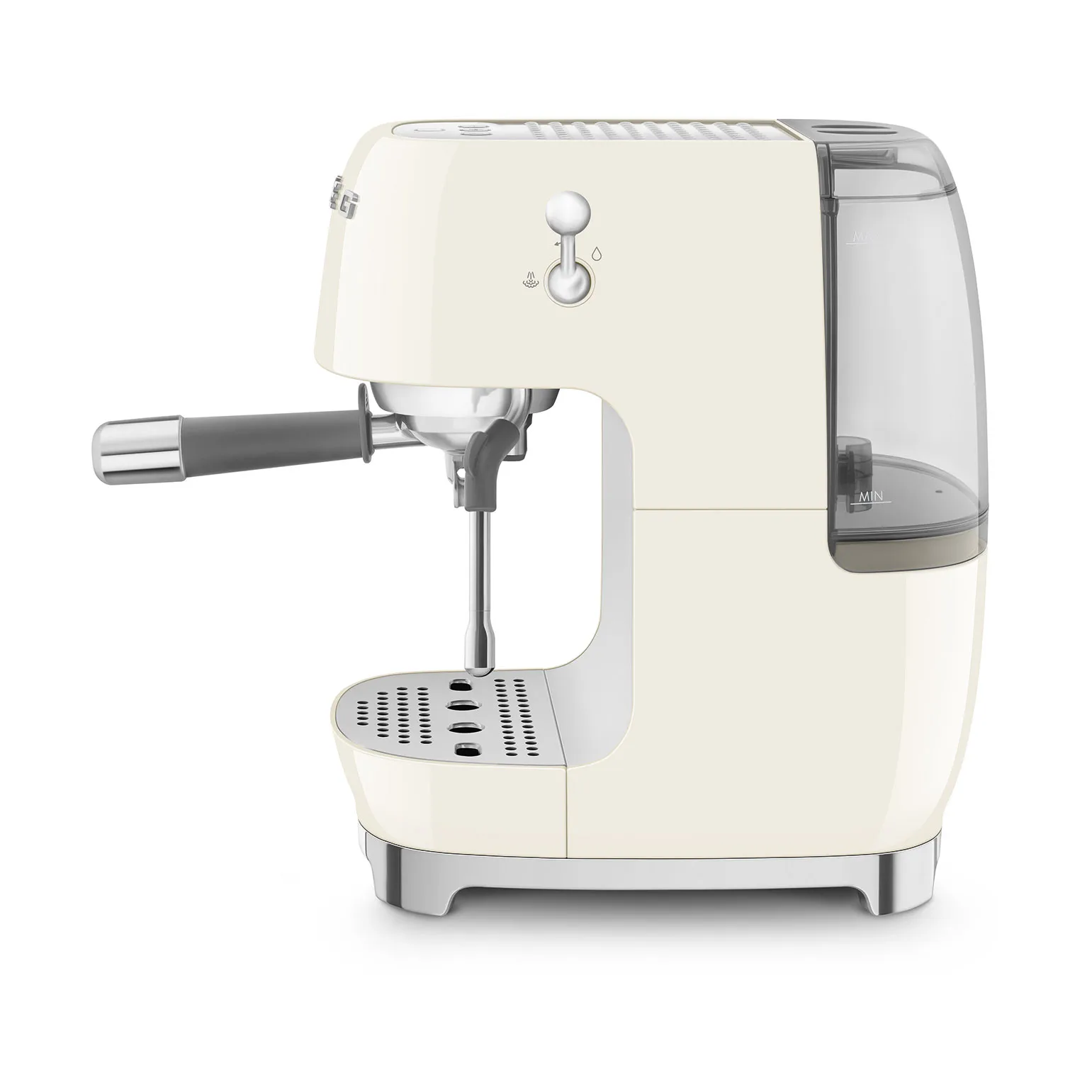 Smeg 50's style halvautomatisk espressomaskin ECF03, Cream Smeg