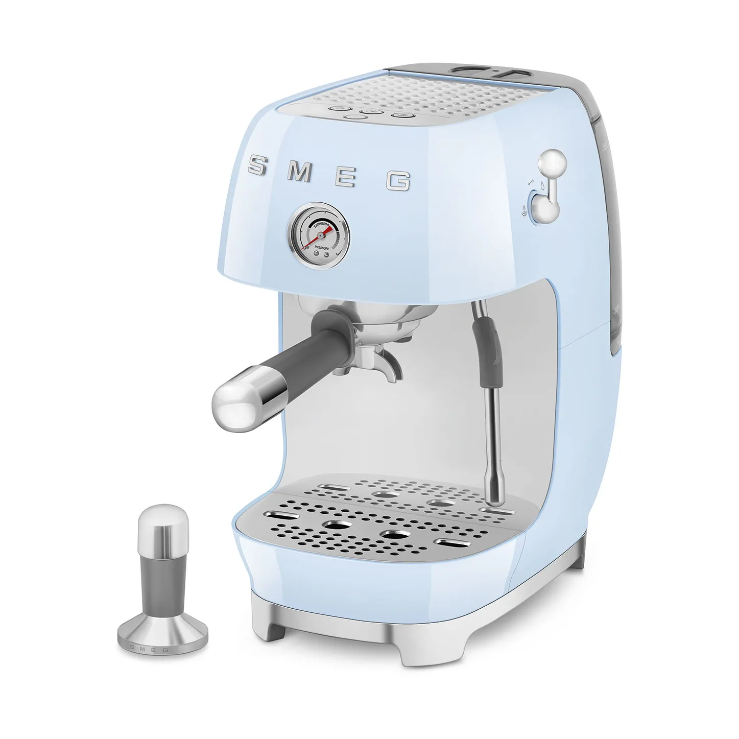 Smeg 50's style halvautomatisk espressomaskin ECF03, Pastel blue Smeg