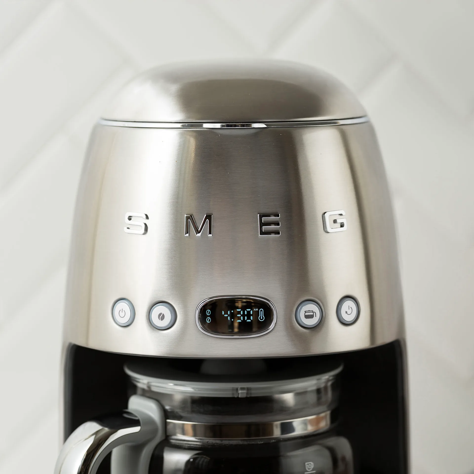 Smeg 50's Style kaffetrakter, Krom Smeg