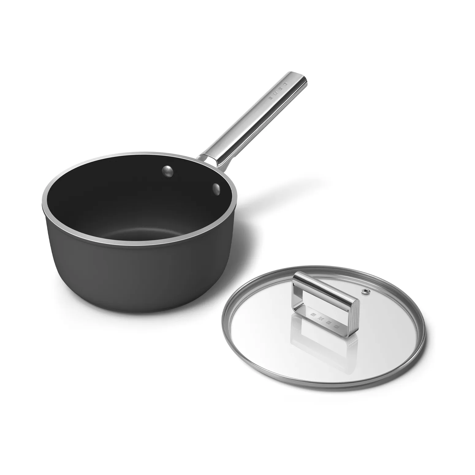 Smeg 50's style kasserolle keramisk Ø20 cm, Black Smeg