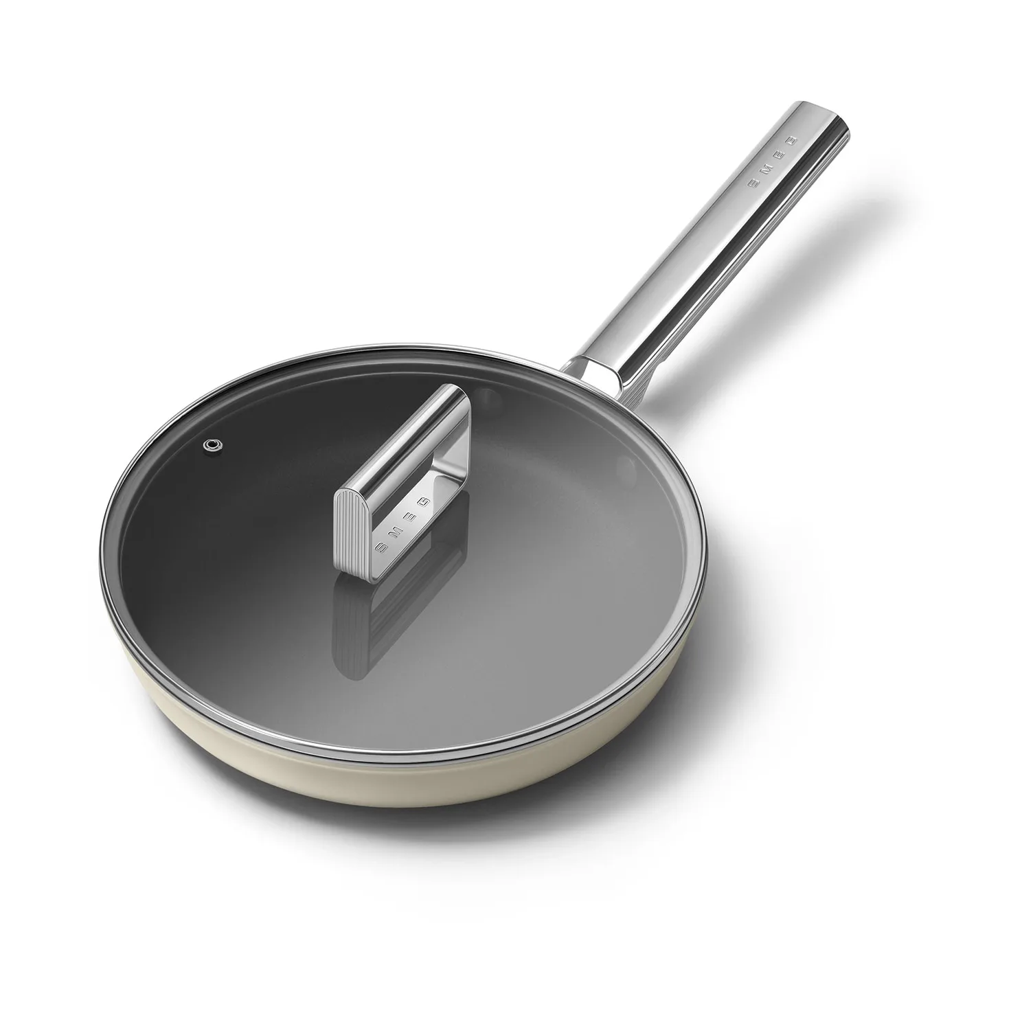 Smeg 50's style keramisk stekepanne Ø24 cm, Cream Smeg