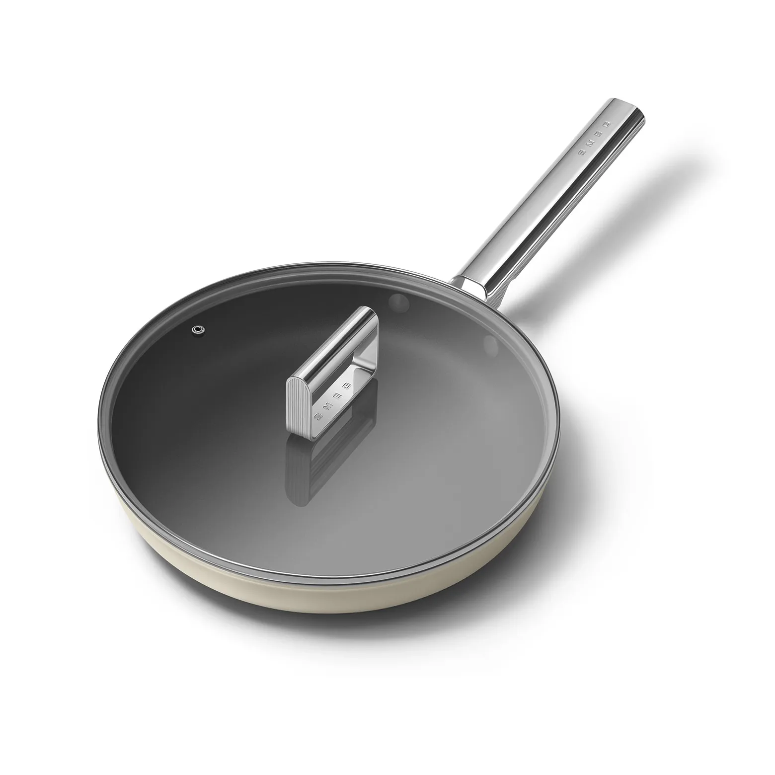 Smeg 50's style keramisk stekepanne Ø28 cm, Cream Smeg