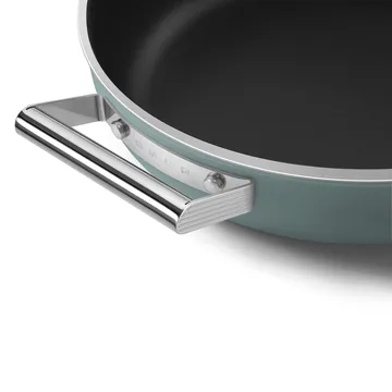 Smeg 50's style keramisk traktørpanne med lokk Ø28 cm - Emerald green - Smeg