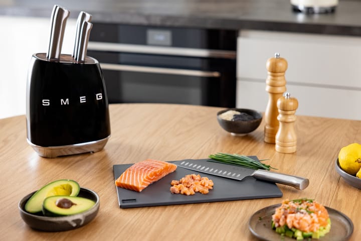 Smeg 50's Style knivsett 7 deler, Black Smeg