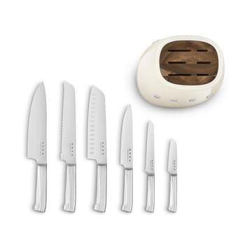 Smeg 50's Style knivsett 7 deler - Creme - Smeg