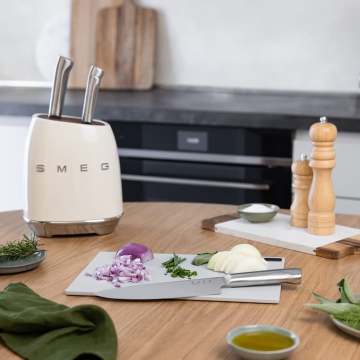 Smeg 50's Style knivsett 7 deler, Creme Smeg