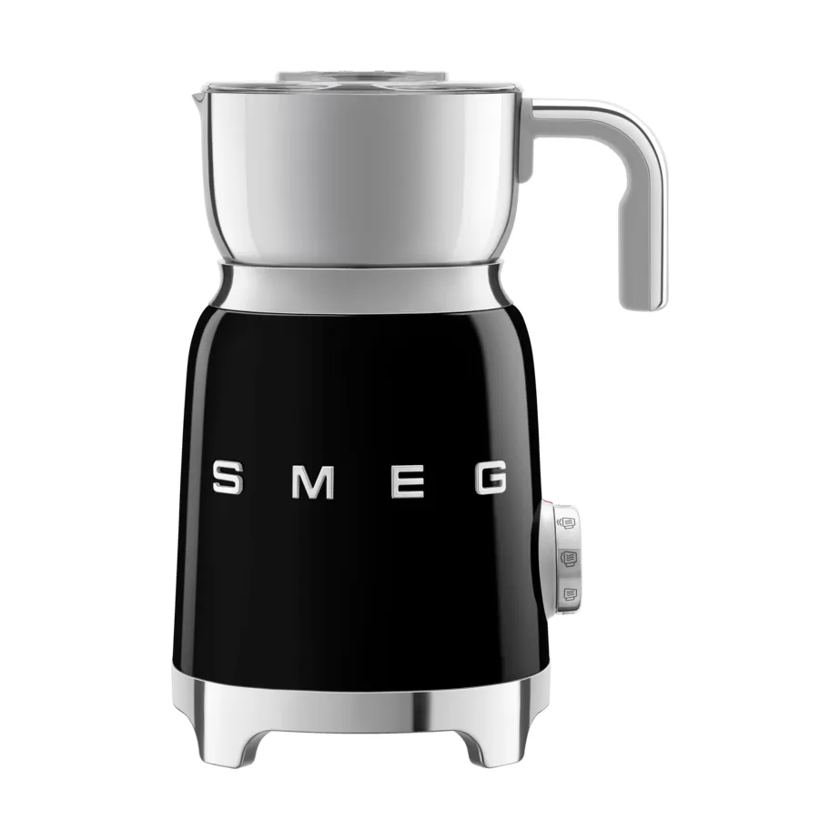 Smeg 50's Style melkeskummer 60 cl Svart | Skandinavisk Design | Svart
