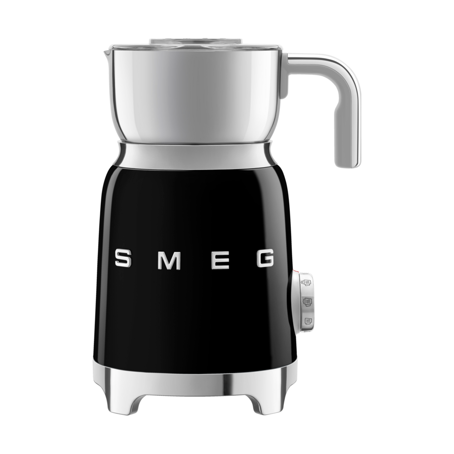 Smeg 50's Style melkeskummer 60 cl Svart | Skandinavisk Design | Svart