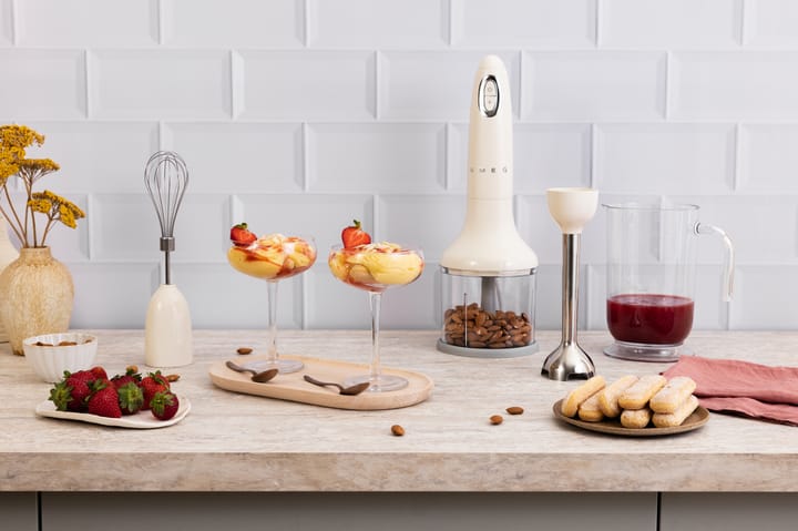 Smeg 50's Style stavmikser sett 4 deler, Creme Smeg
