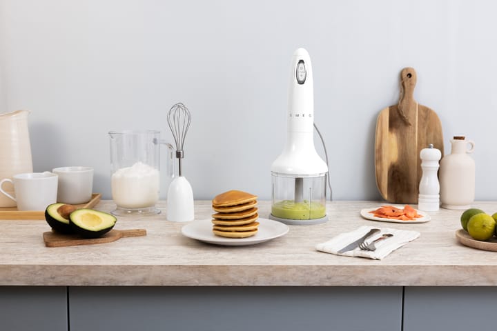 Smeg 50's Style stavmikser sett 4 deler, White Smeg