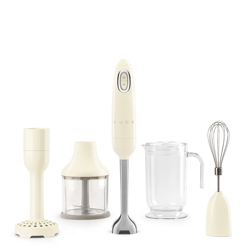 Smeg 50's Style stavmikser sett, Créme hvit Smeg