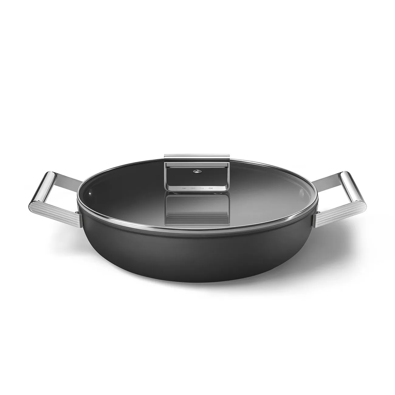 SMEG 50's Style traktørpanne med lokk Ø 28 cm, Sort Smeg