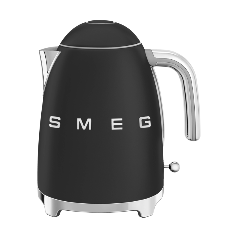 Smeg 50's Style vannkoker 1,7 L Mattsvart | Skandinavisk Design | Svart