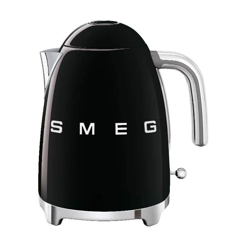 Smeg 50's Style vannkoker 1,7 L Svart | Skandinavisk Design | Svart