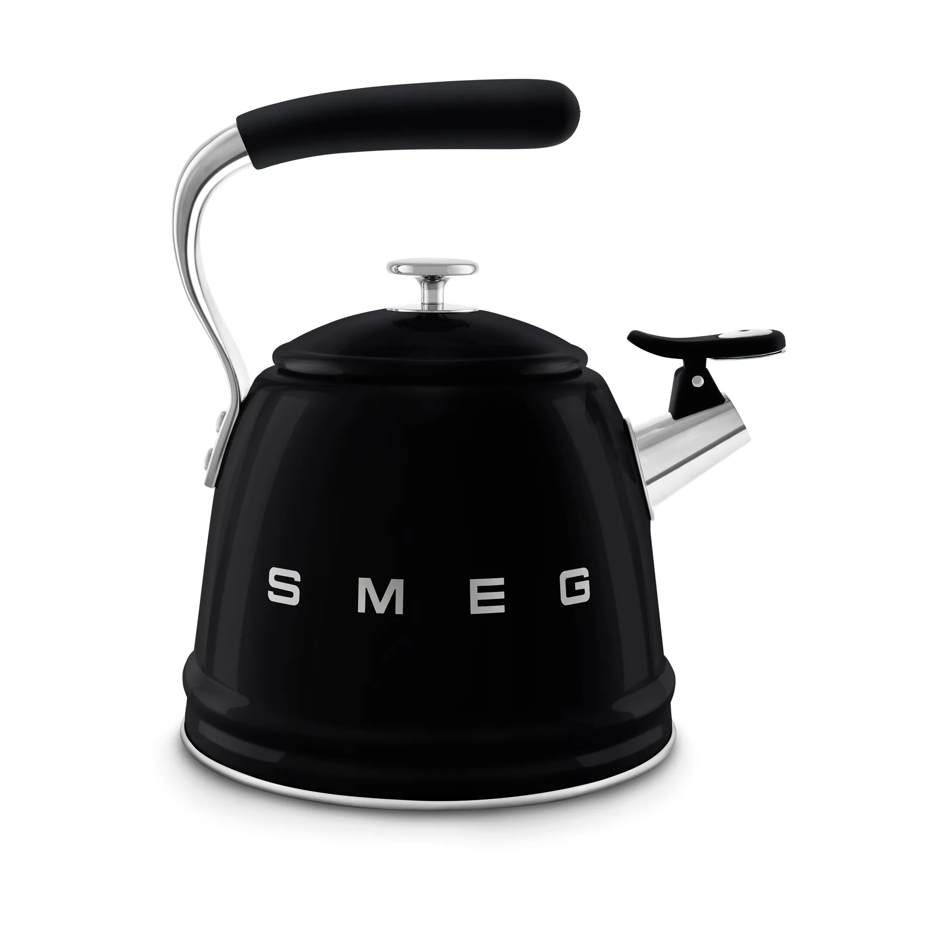 Smeg 50's Style Vannkoker med fløyte, Black Smeg