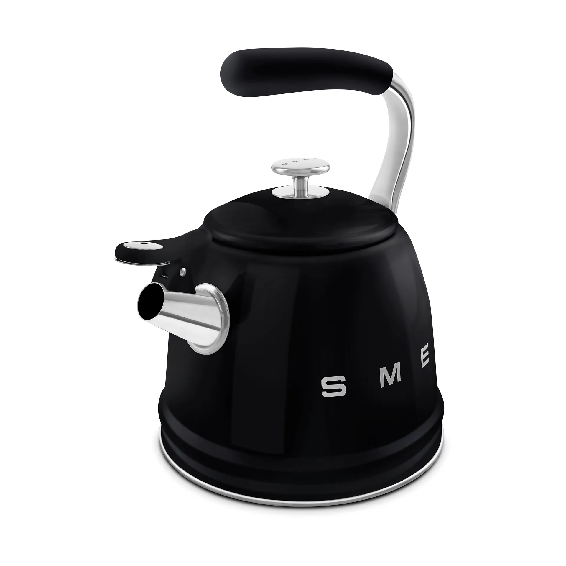 Smeg 50's Style Vannkoker med fløyte, Black Smeg