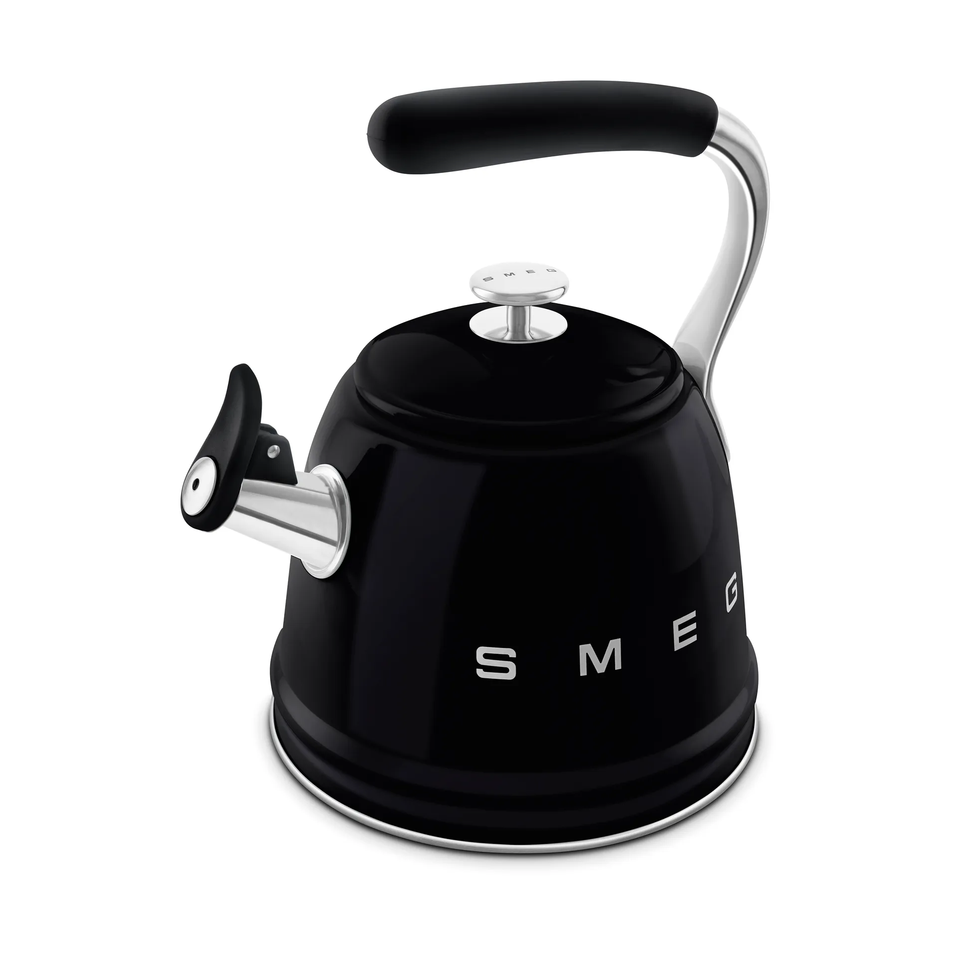 Smeg 50's Style Vannkoker med fløyte, Black Smeg