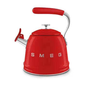 Smeg 50's Style Vannkoker med fløyte - Red - Smeg