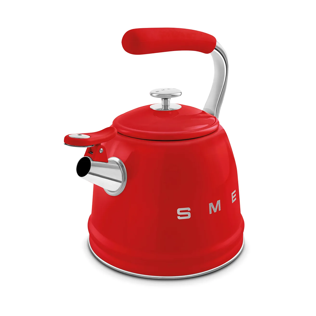 Smeg 50's Style Vannkoker med fløyte, Red Smeg