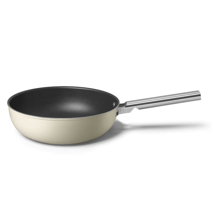 SMEG 50's Style wokpanne Ø 30 cm  - Creme - Smeg