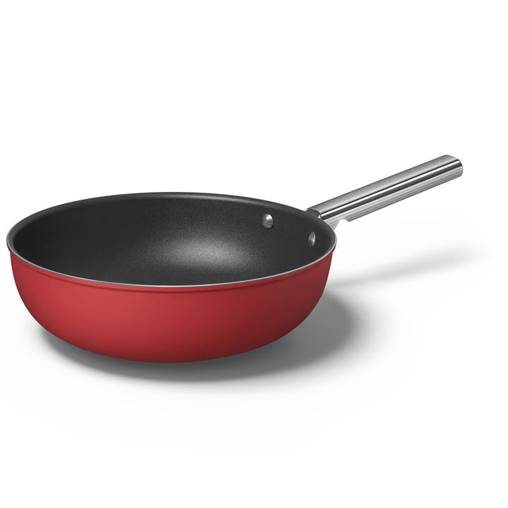 SMEG 50's Style wokpanne Ø 30 cm  - Rød - Smeg
