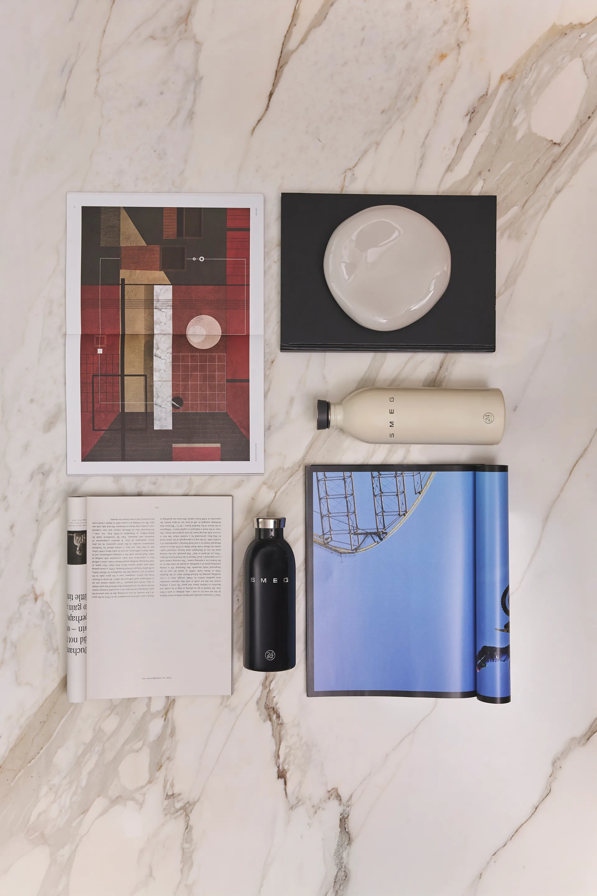 Smeg Clima termoflaske, Krem, 1 L Smeg