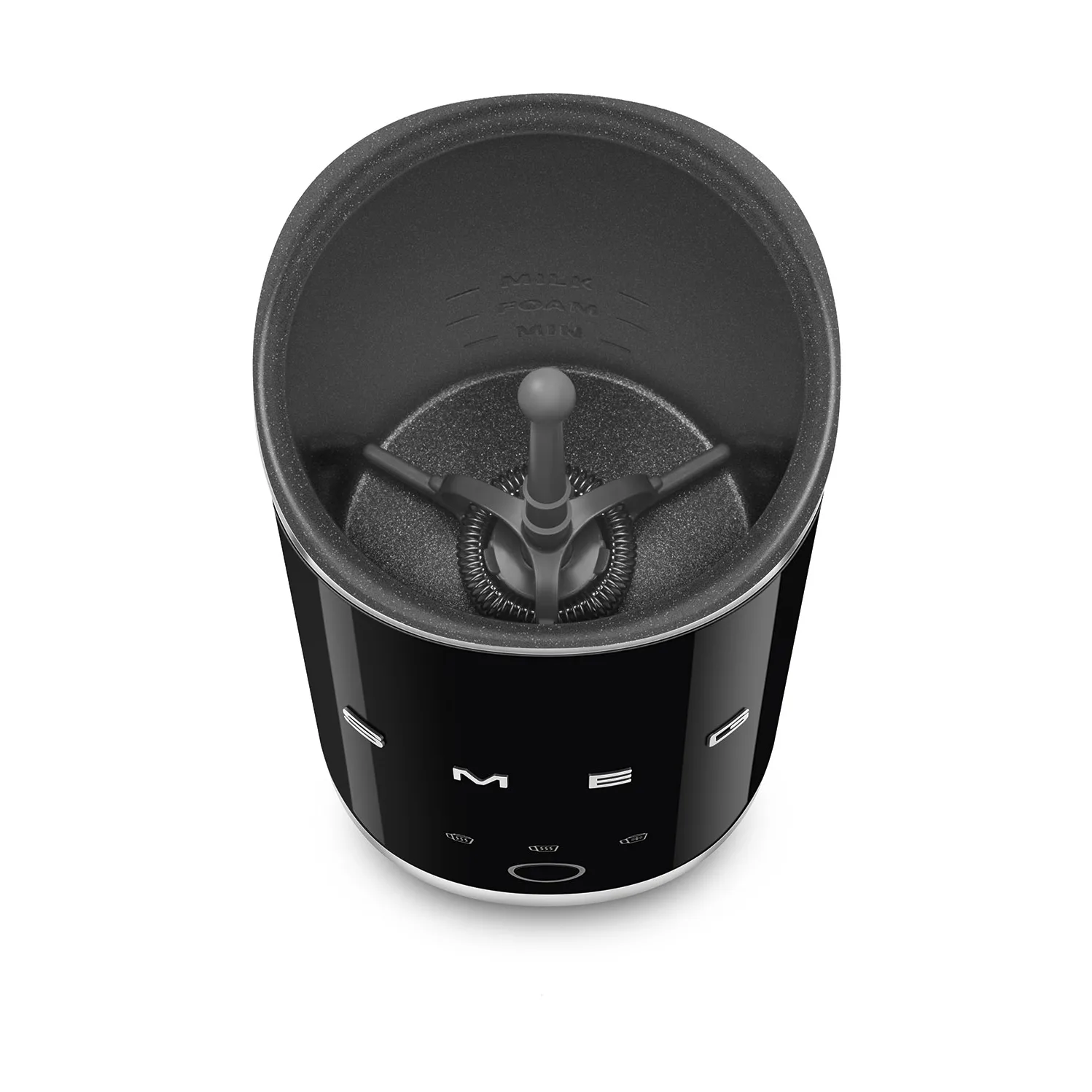 Smeg elektrisk mini melkeskummer MFF02, Black Smeg