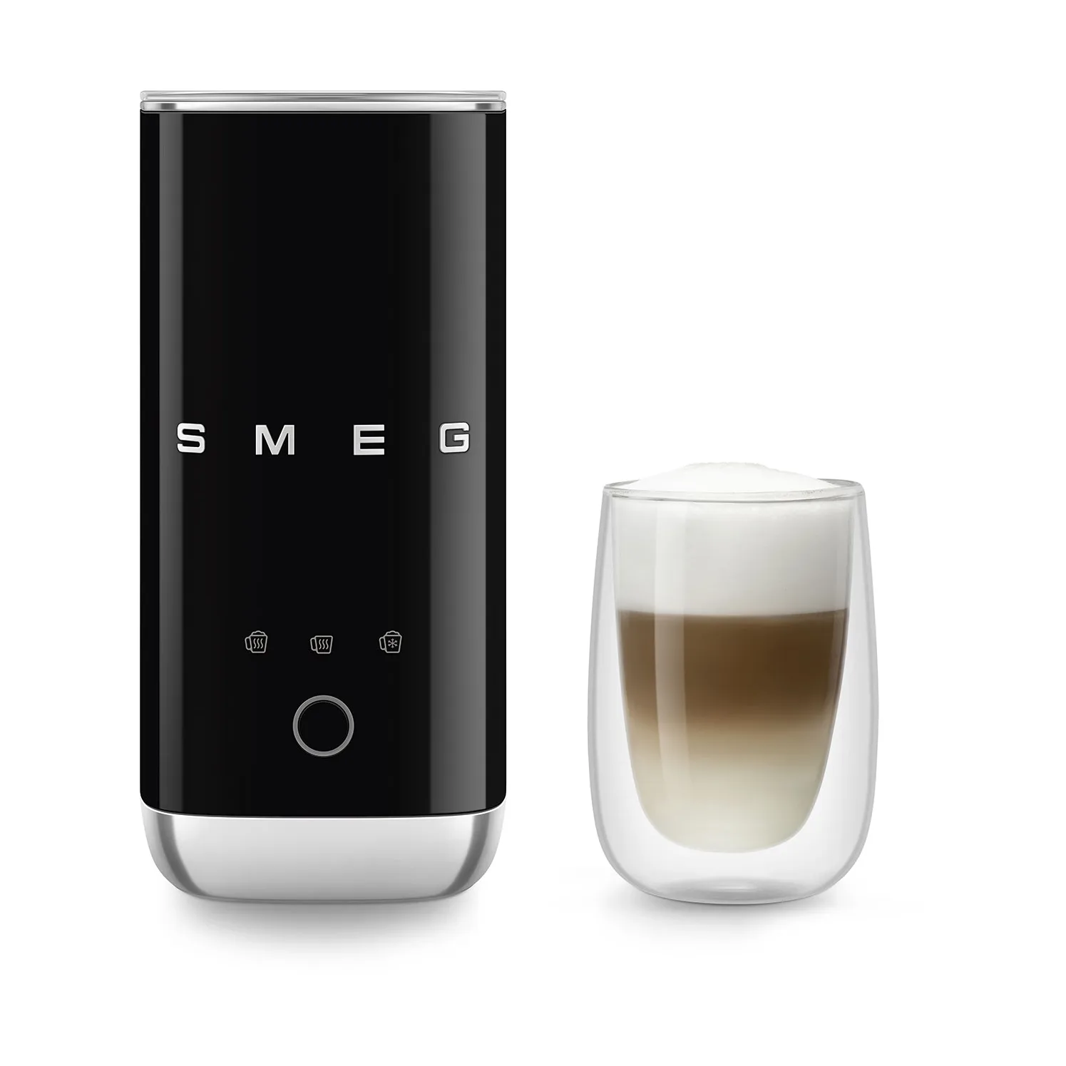 Smeg elektrisk mini melkeskummer MFF02, Black Smeg